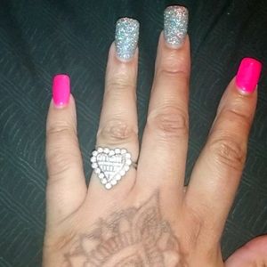 Heart gem ring size 10